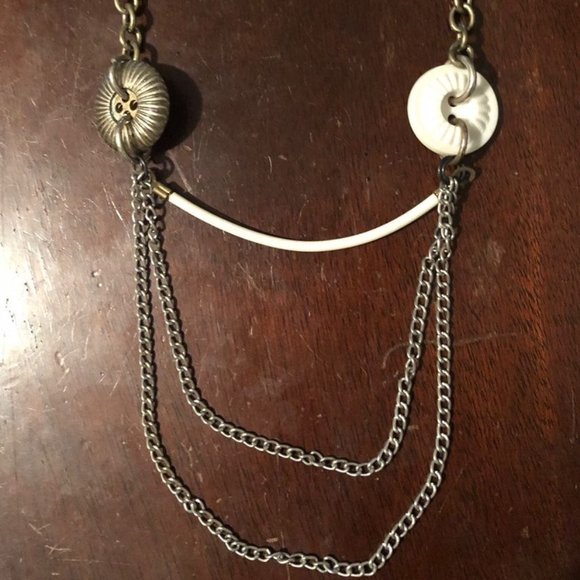 Chicago Artist-made Necklace With Buttons - Picture 1 of 2